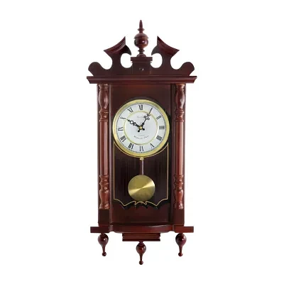 Bedford Clock Collection Classic 31" Chiming Pendulum Wall Clock