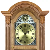 Megagoods Honey Oak Chiming Pendulum Wall Clock