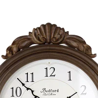 Megagoods Chestnut Chiming Pendulum Wall Clock