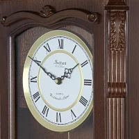 Megagoods Chestnut Chiming Pendulum Wall Clock