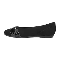 Easy Street Womens Kylie Round Closed Toe Ballet Flats