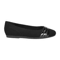 Easy Street Womens Kylie Round Closed Toe Ballet Flats