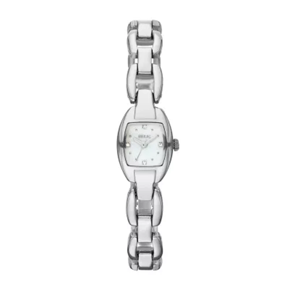 Relic® Layne Womens Silver-Tone & Crystal-Accent Square Watch ZR34279