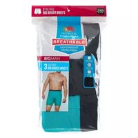 Fruit of the Loom Breathable 2.0 Big Mens 3 Pack Boxer Briefs