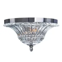 Elegant Designs 2 Light Glass Ceiling Light Glacier Petal Flushmount