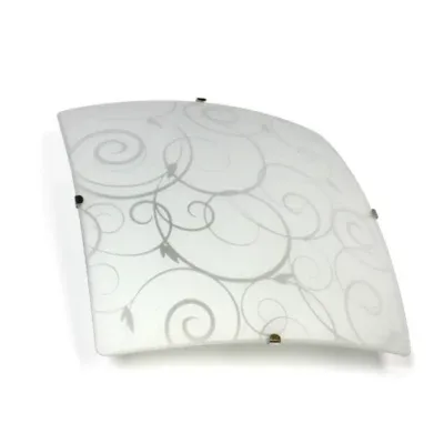 Simple Designs Flush Mount with Scroll Swirl Design