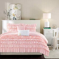 Intelligent Design Demi Ruffled Comforter Set with decorative pillows