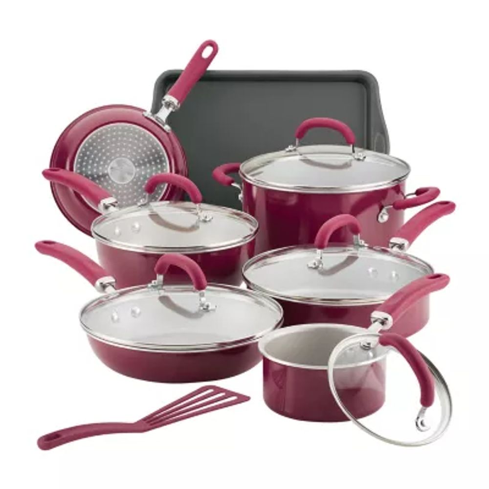 Rachael Ray Create Delicious 13-pc. Aluminum Non-Stick Cookware Set