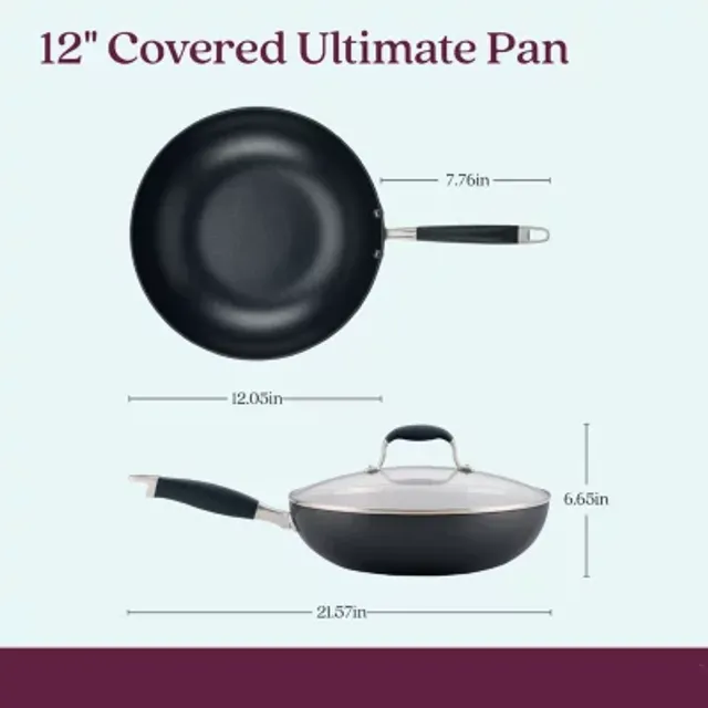 Calphalon Hard Anodized 12 Non-Stick Frying Pan, Color: Black - JCPenney