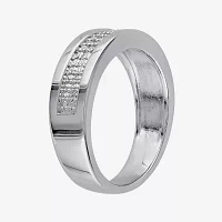 Mens 1/10 CT.T.W. Natural Diamond Wedding Band