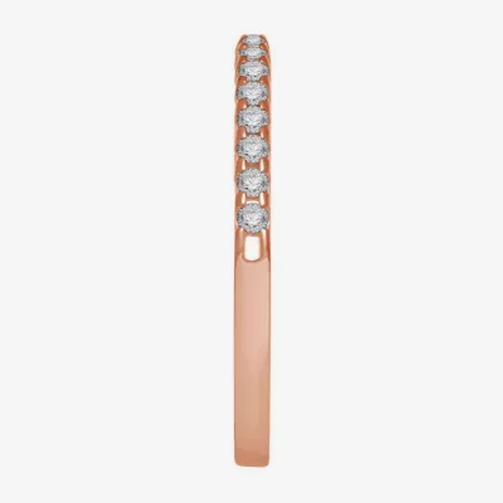 1/7 CT.T.W. Natural Diamond 10K or 14K Gold Band Ring