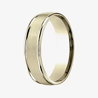  Mens 10K Yellow Gold 6mm Band