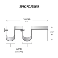 Rod Desyne Double Wall Brackets