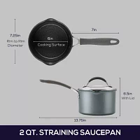 Circulon A1 Series with ScratchDefense 2-qt. Nonstick Straining Sauce Pan with Lid