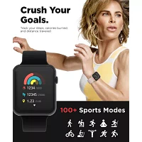 Itouch Air 4 Jillian Michaels Womens Multi-Function Black Smart Watch Jmta4m01-G02