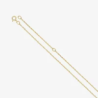 Personalized 10K Yellow Gold Name Bar Necklace with Heart Charm