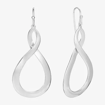 Sterling Silver Infinity Drop Earrings