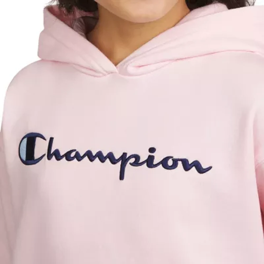 Champion Big Girls Embroidered Fleece Hoodie