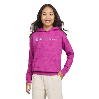 Champion Big Girls Embroidered Fleece Hoodie