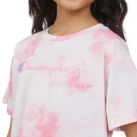 Champion Big Girls Crew Neck Short Sleeve T-Shirt