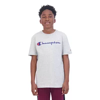 Champion Big Boys Crew Neck Short Sleeve T-Shirt