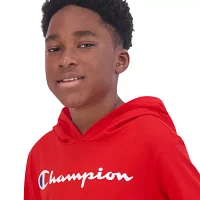 Champion Big Boys Hooded Long Sleeve Graphic T-Shirt