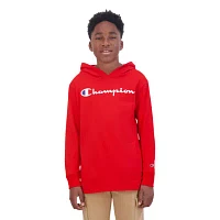 Champion Big Boys Hooded Long Sleeve Graphic T-Shirt