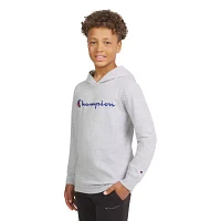 Champion Big Boys Hooded Long Sleeve Graphic T-Shirt