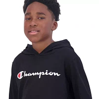 Champion Big Boys Hooded Long Sleeve Graphic T-Shirt