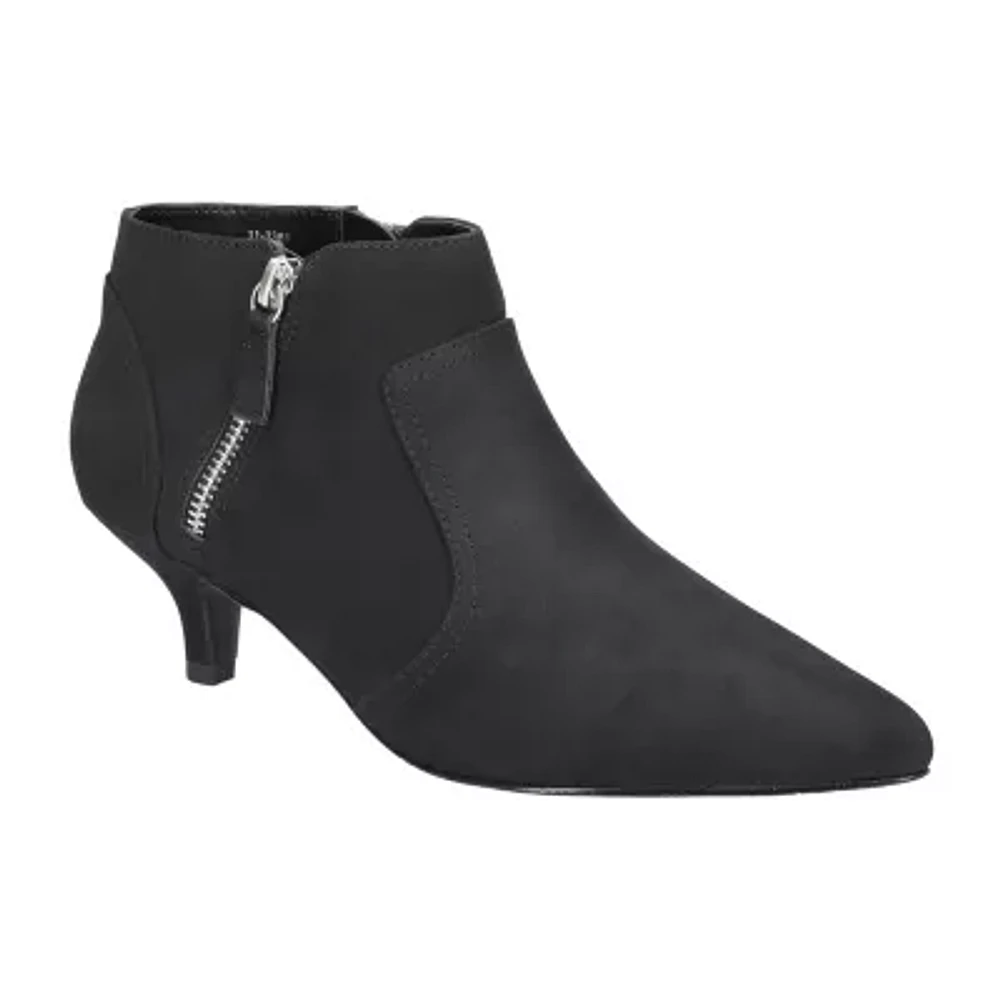 Easy Street Womens Annalee Kitten Heel Booties