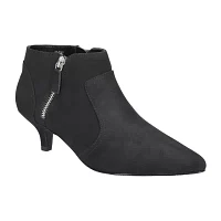Easy Street Womens Annalee Kitten Heel Booties