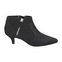 Easy Street Womens Annalee Kitten Heel Booties