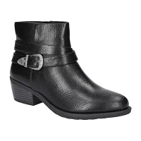 Easy Street Womens Skyler Block Heel Booties