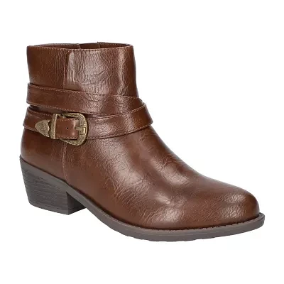 Easy Street Womens Skyler Block Heel Booties