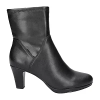 Easy Street Womens Solana Block Heel Booties