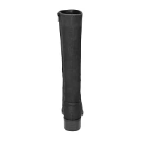 Easy Street Womens Tucker Stacked Heel Riding Boots