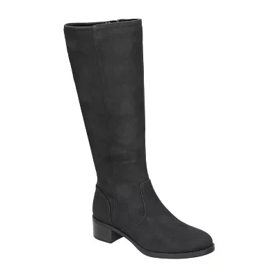 Easy Street Womens Tucker Stacked Heel Riding Boots