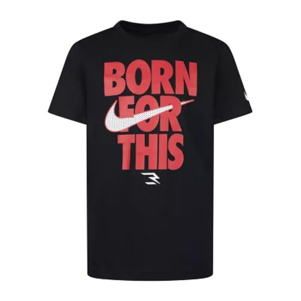 Nike 3BRAND by Russell Wilson Big Boys Crew Neck Short Sleeve Graphic T-Shirt