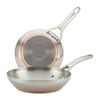 Anolon Nouvelle Stainless Steel 2-pc Frying Pan Set