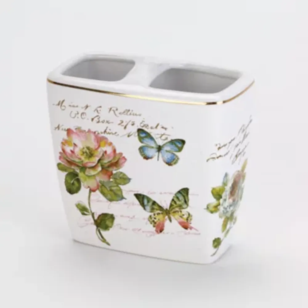 Avanti Butterfly Garden Toothbrush Holder