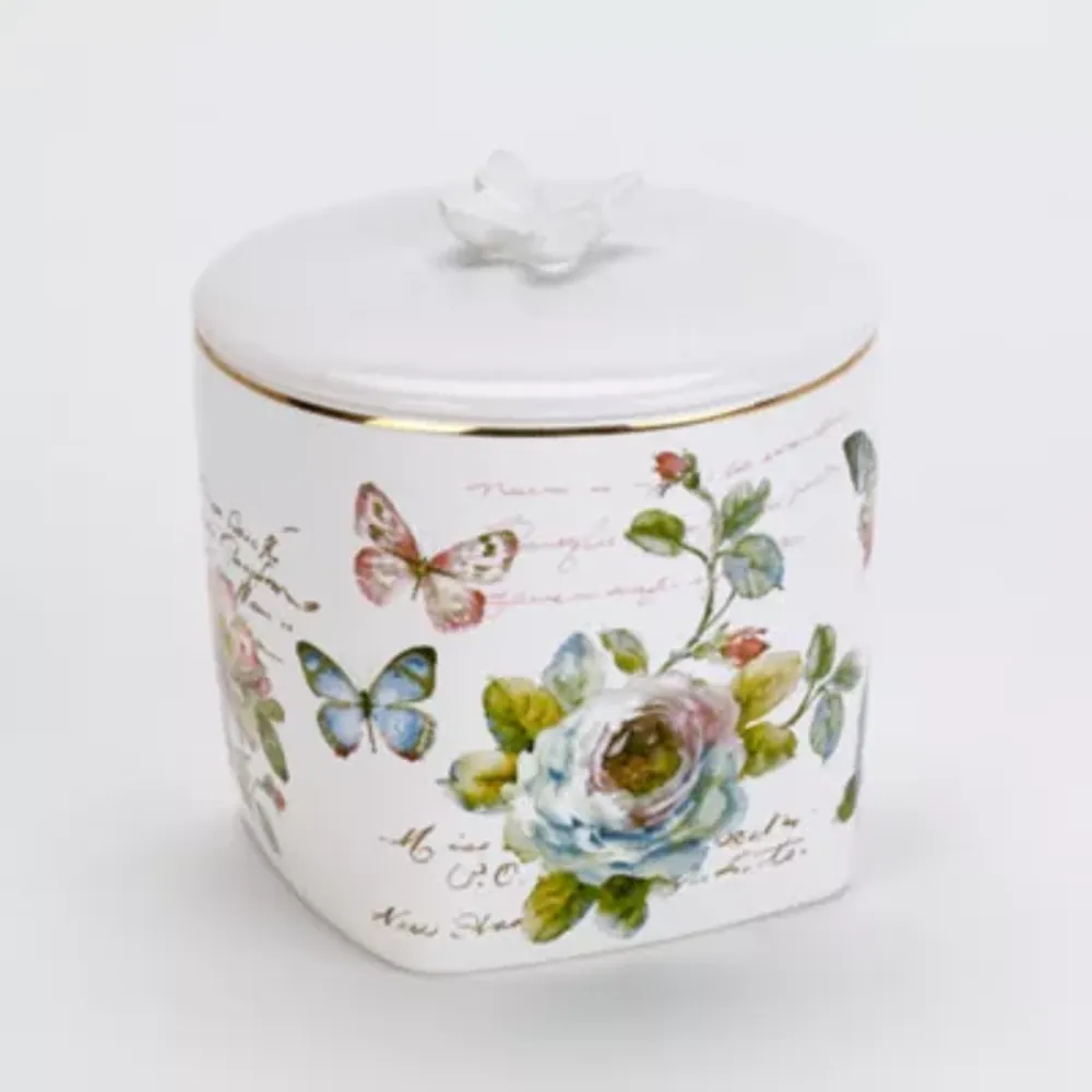 Avanti Butterfly Garden Bathroom Canister