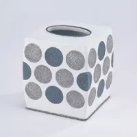 Avanti Dotted Circle Tissue Box Cover