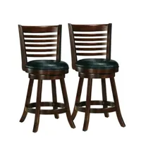 Woodgrove Swivel Counter Height Stool-Set of 2