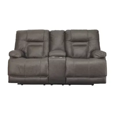 Signature Design by Ashley® Wurstrow Pad-Arm Power Recline Loveseat