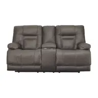 Signature Design by Ashley® Wurstrow Pad-Arm Power Recline Loveseat