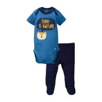 Gerber Baby Boys 2-pc. Crew Neck Short Sleeve Bodysuit Set