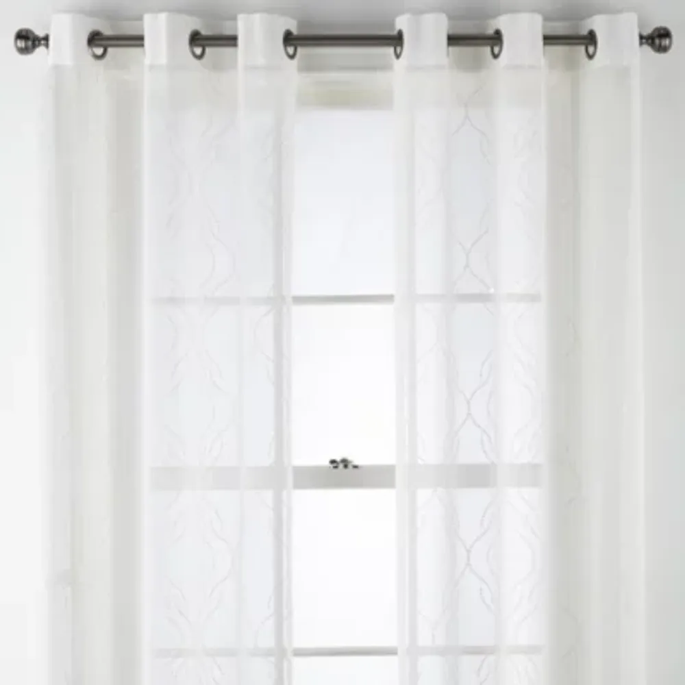 Regal Home Sterling Matte Sheer Grommet Top Curtain Panel