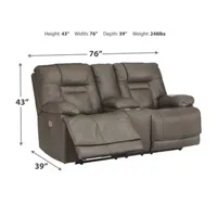 Signature Design by Ashley® Wurstrow Pad-Arm Power Recline Loveseat