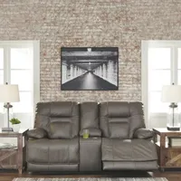 Signature Design by Ashley® Wurstrow Pad-Arm Power Recline Loveseat