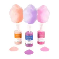 Nostalgia Cotton Candy Flossing Sugar - Grape, Pink Bubble Gum, Orange - 3 Pack